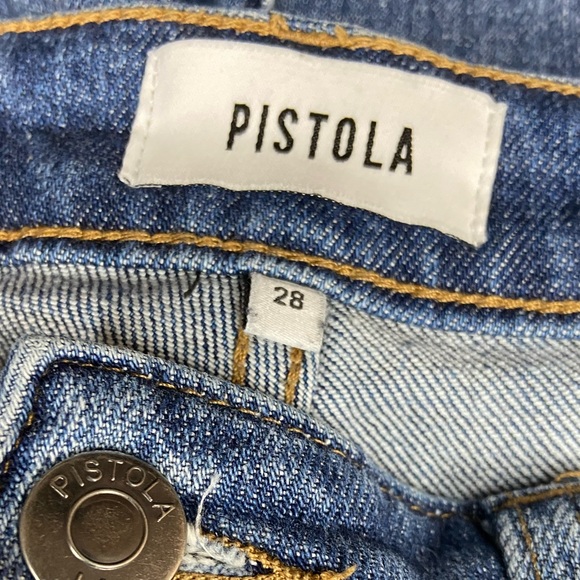 PISTOLA Monroe Mid Rise Cropped Cigarette Jeans in Mystique Women’s Sz 28 - Picture 6 of 9